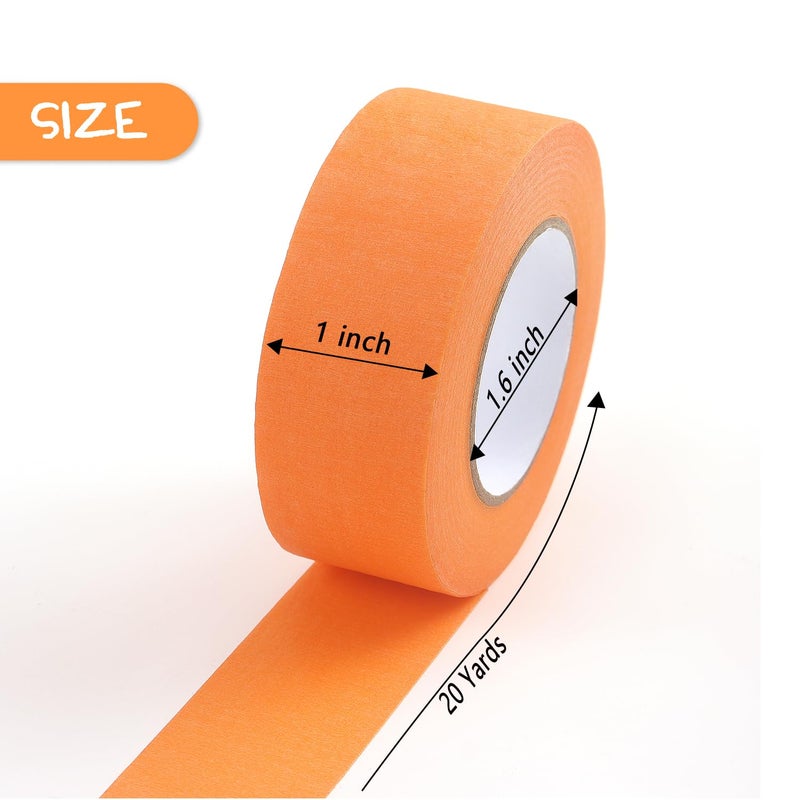 LONGKEY Colored Masking Tape Painters Tape 1 Inch X 20 Yards, 8 Rolls, 160 Yards in Total, Craft Color Painters Colorful Art Rainbow Labeling Tapes Marking Tape for Kids Crafts Moving Classroom - Image 2